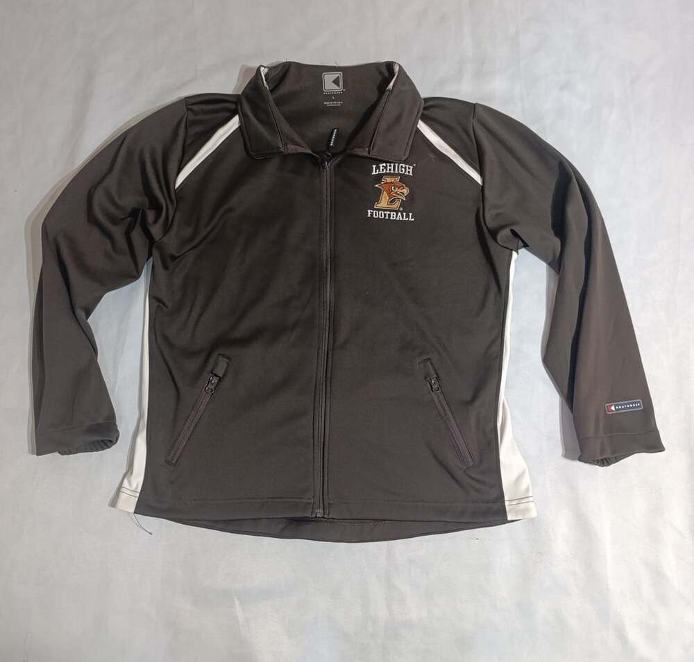 Boathouse Lehigh Football Jacket Size L Brown Full Zip Logo